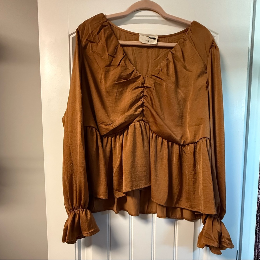 Savanna Jane Burnt Orange Blouse